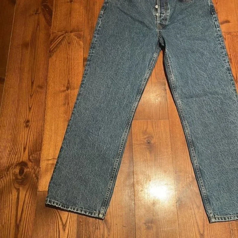 Re/done button fly straight leg jeans 28 nwot 90s jeans